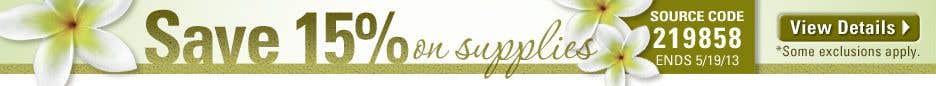 15% Off Supplies