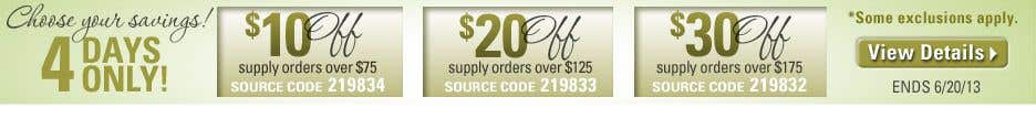 Choose your own savings offer!