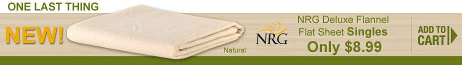 NRG Deluxe Flannel Flat Sheet Singles
