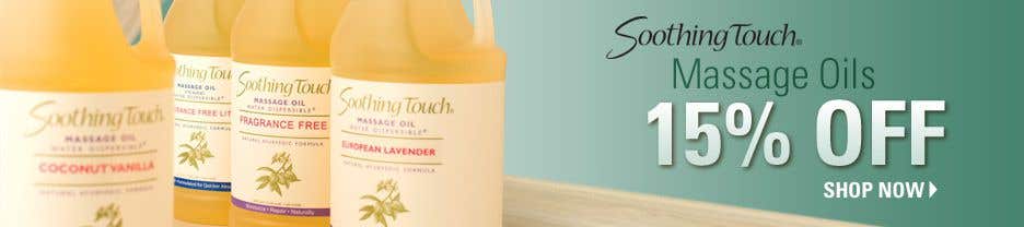 15% Off Soothing Touch Massage Oils