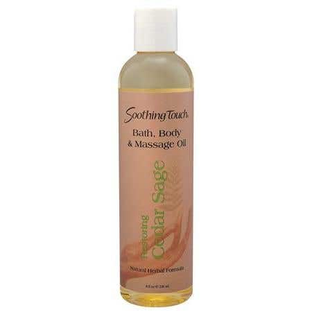 Soothing Touch Bath/Body/Massage Oil 8oz Cedar Sage
