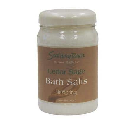 Soothing Touch Bath Salts 32oz Cedar Sage