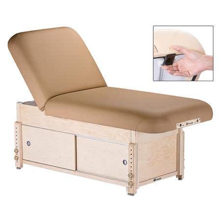 EarthLite Sedona Pneumatic Lift Table with Salon Top and Cabinet