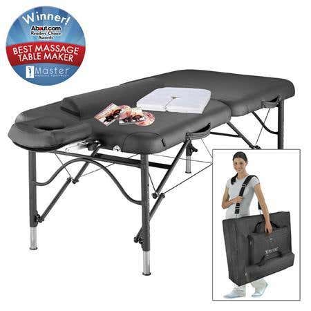 Athletico LX 30" Massage Table Package, Black