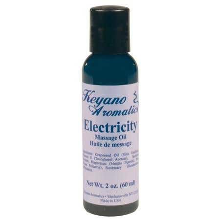 Keyano Aromatherapy Massage Oil 2 Oz Electricity