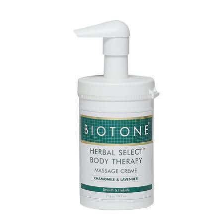 BIOTONE® Herbal Select® Body Massage Creme, 15 oz With Pump