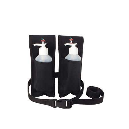 Double Massage Holster For Lotion Bottles Black