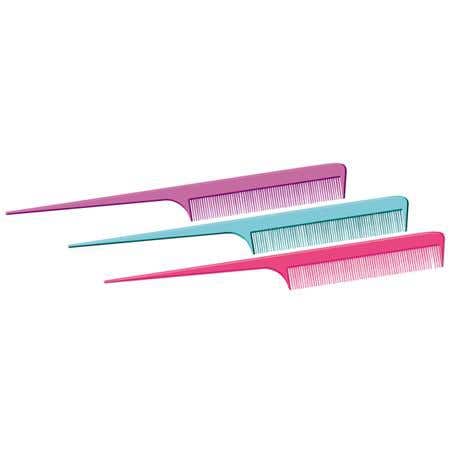 Rat Tail Comb Assorted Colors