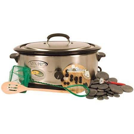 Stones Pedi/Mani Pkg 32 Stone Set, Dvd, 6Qt Wrmr