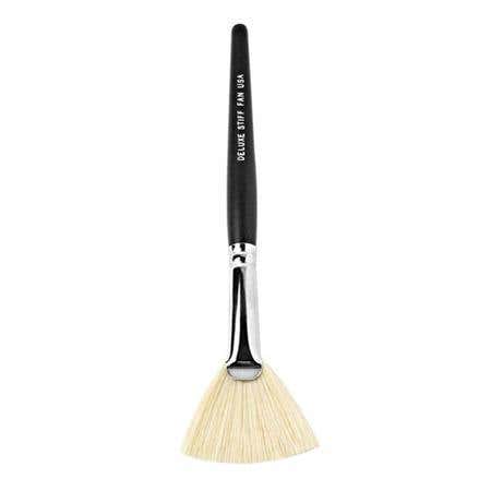 Brushup Boar Hair Deluxe Stiff Fan Mask 1.75"