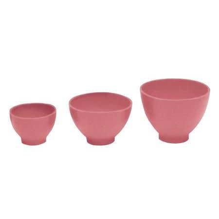 Rubber Mixing Bowls Pink, Set Of 3