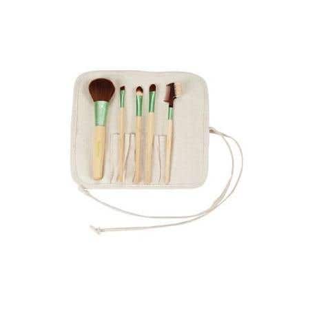 Bamboo Cosmetic Brush Set, 5Pc