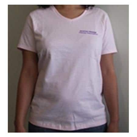 Amta Logo Women's Short Sleeve Vneck Shirts, Pink