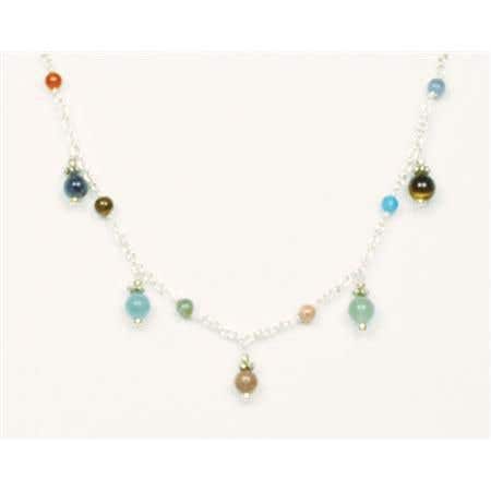 Chakra Alignment Gem Drop Anklet