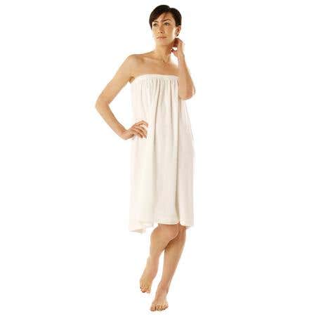 Canyon Rose Terry Spa Wrap 1 Size 33" White