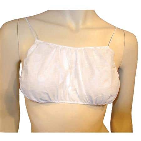 Disposable Backless Elastic Bra/White 6Pk. 1 Size