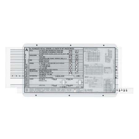 X-Ray Technique Calculator Slide Rule