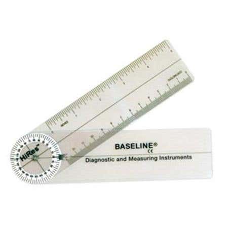 Baseline Hi-Res Plastic 6" Pocket Goniometer 360 D
