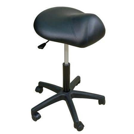Oakworks Premium Saddle Stool 22-29"H