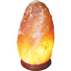 Rock Salt Lamp With Wood Base X-Lrg