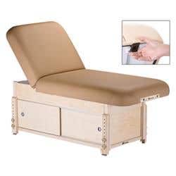 EarthLite Sedona Pneumatic Lift Table with Salon Top and Cabinet