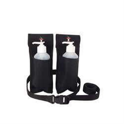 Double Massage Holster For Lotion Bottles Black