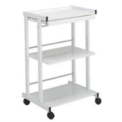 3-Shelf Trolley With Pull Out Shelf &amp; Power Strip