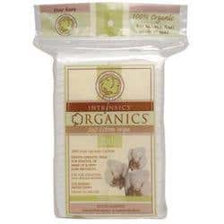 Intrinsics Organic Cotton 2"X2" Wipes Opens 4"X4"