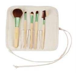 Bamboo Cosmetic Brush Set, 5Pc