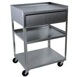 Single Locking Cabinet With Drawer