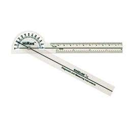 Baseline Hi-Res Plastic 6" Goniometer 180 Degree