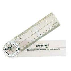 Baseline Hi-Res Plastic 6" Pocket Goniometer 360 D