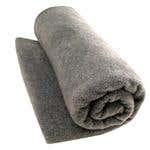 Washable Wool Woven Blanket Gray 66" X 84"