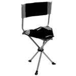 On-Site Therapist Stool Black With Backrest