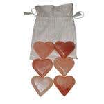 Himalayan Salt Massage Stones Hearts, Set/6