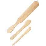 Pro Waxing Spatula Set Of Large Medium Small Wood