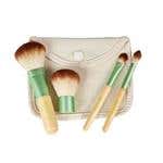 Bamboo Cosmetic Brush Set, 4Pc