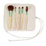 Bamboo Cosmetic Brush Set, 5Pc