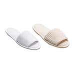Terry And Waffle Weave Slippers