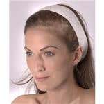 Disposable Cloth Polyester Headband White 48 Pack