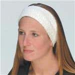 White Terry Velour Headband 3.5" Wide 3 Pack