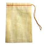 Muslin Cloth Plain Drawstring Bag 4" X 6"