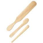 Pro Waxing Spatula Set Of Large Medium Small Wood