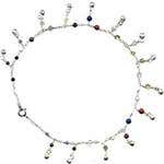 Chakra Gemstone And Bells Anklet