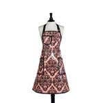 Jessie Steele Pink/Black Damask Bib Stylist Apron