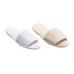 Terry And Waffle Weave Slippers