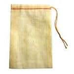 Muslin Cloth Plain Drawstring Bag 4X6"