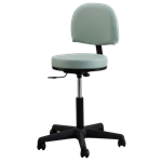 Oakworks® Premium Swivel Stool With Backrest