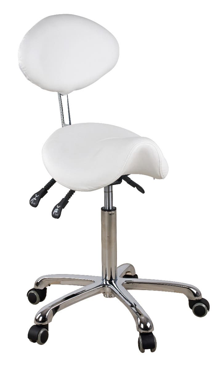 Silverfox Stool with Back, 1025