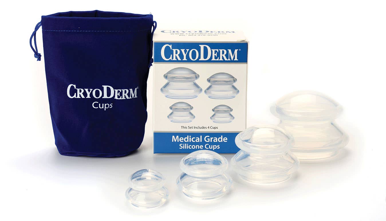 CryoDerm®SiliconeMassageCupSetof4